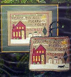 2001 Sampler Ornament - Peace To All Merry Folks
