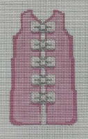 White Bows on Pink Shift