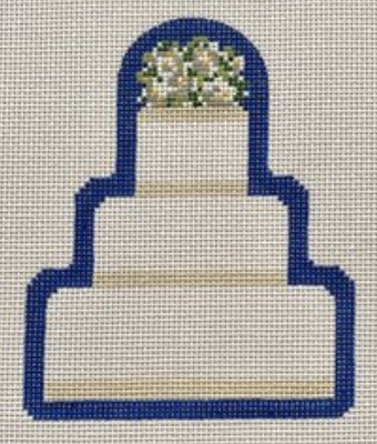 Wedding Cake - Navy Border