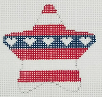 Red, White, and Blue Star