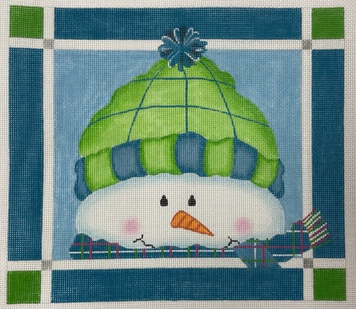 Brrr - Green and Blue Snowman