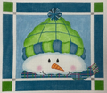 Brrr - Green and Blue Snowman