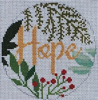  Gold Hope on White