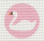 Swan on Pink Mini Round