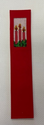 3 Candles Ultra-Suede Bookmark