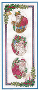 3 Oval Santas Bell Pull