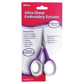 4.25" Soft Grip Embroidery Scissors