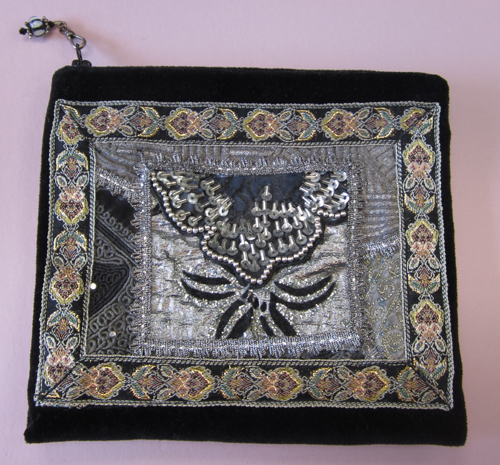 7" Black Glitzy Accessory Bag