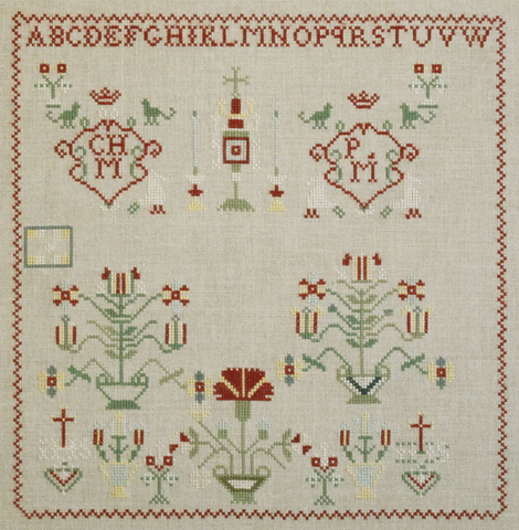 A French Religious Sampler 1830