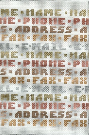Address Book Cover