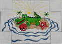 Alligator and Clam Brick Cover