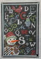 Alphabet Snowman and Cardinal
