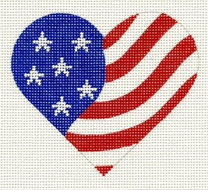 American Flag Heart