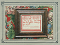 An Unfinished Marking Sampler