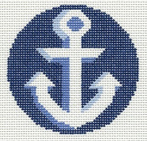 Anchor On Blue