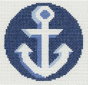 Anchor On Blue