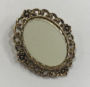 Antique Gold Oval Brooch