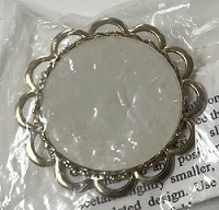 Antique Gold Round Brooch/Pin