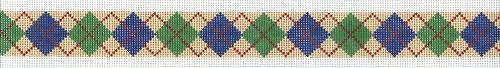 Argyle Belt Navy and Green