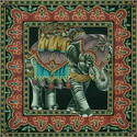 Asian Elephant w/ Border on Black