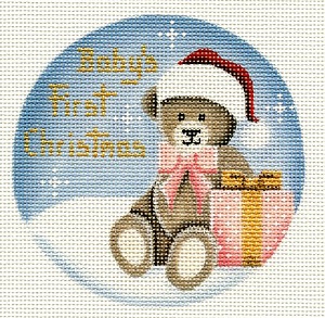 Baby's First Christmas Pink Box & Teddy