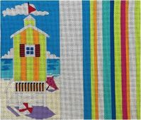 Beach Hut Eye Glass Case