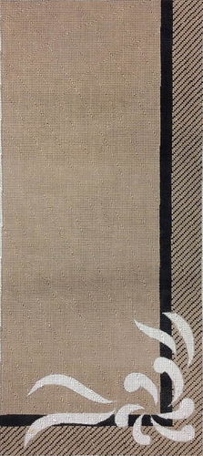 Beige, Brown, White 3-folded Purse