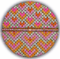 Bejeweled Bargello Ornament #10