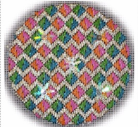 Bejeweled Bargello Ornament #12