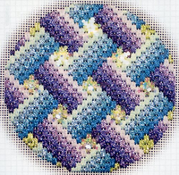 Bejeweled Bargello Ornament #13