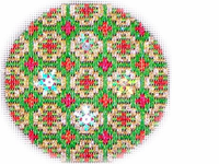 Bejeweled Bargello Ornament #2 - Click to enlarge Bejeweled Bargello Ornament #2
