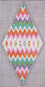 Bejeweled Bargello Ornament #3