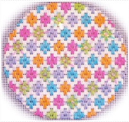 Bejeweled Bargello Ornament #4