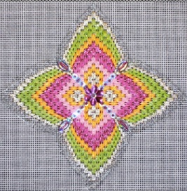 Bejeweled Bargello Ornament #5