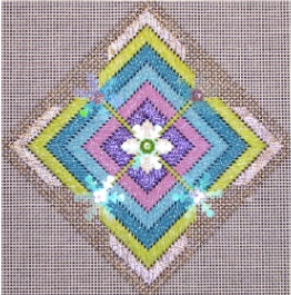 Bejeweled Bargello Ornament #7