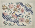 Bird, Flowers, Ribbons