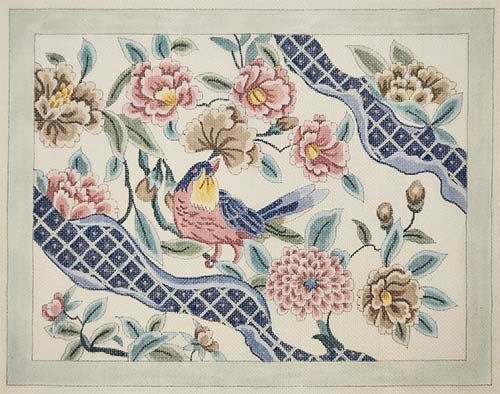 Bird, Flowers, Ribbons