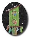 Birdhouse with Stockings