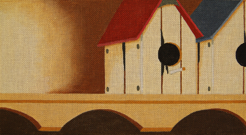 Birdhouses on a Shelf