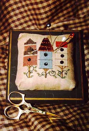 Birdhouses Pin Cushion