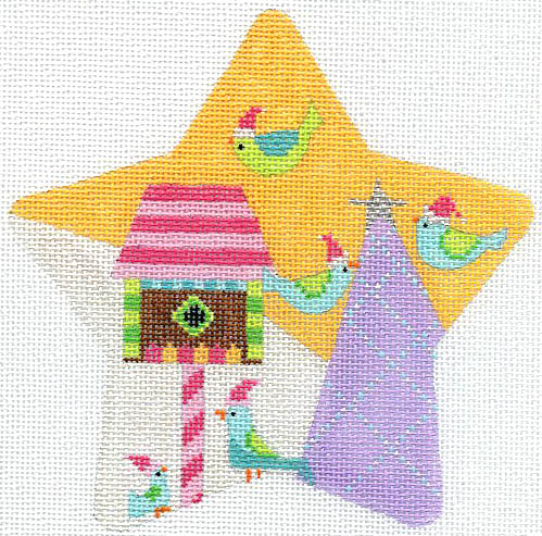 Birds and Birdhouse
