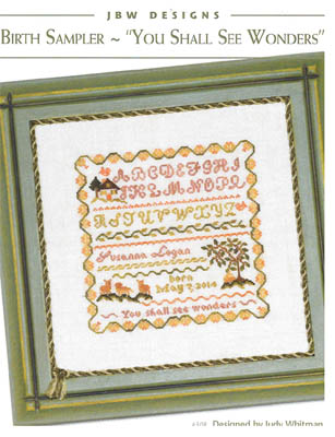 Birth Sampler - You Shall See Wonders