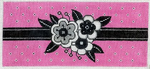 Black and White Floral On Pink