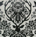 Black Antler Damask