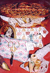 Blossoms Pin Cushion And Emery
