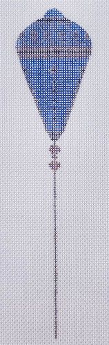 Blue and Copper Hatpin