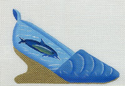 Blue and Gold Dolphin Shoe