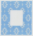 Blue and White Frame