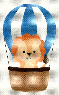 Blue Balloon Lion