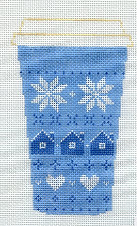 Blue Fair Isle Cup